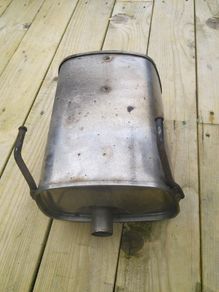 Exhaust Back box, Fiat 500 Pop