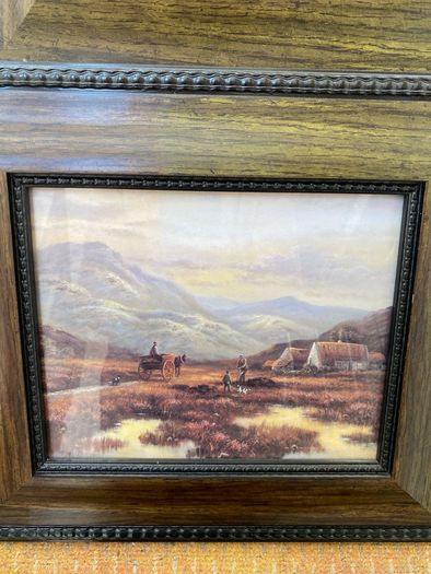 Two framed pictures