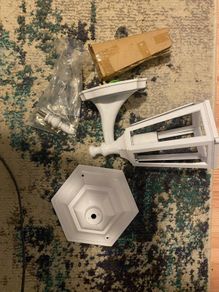 Outdoor Light - white metal