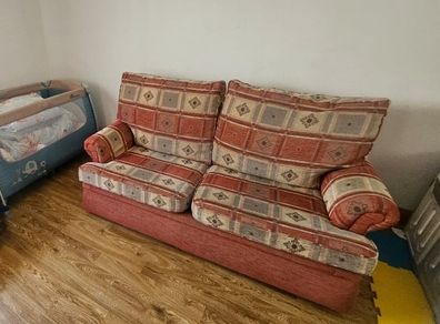 Free 2 Seater fold out Sofa  Bed with inbuilt mattress.
