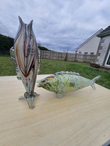 Two Murano Glass Fish