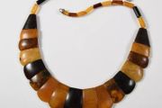 Exquisite Baltic Amber Art Deco collier necklace