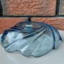 Vintage Arcoroc Ice Blue Scalloped Serving Bowl Image 4
