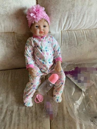 22inch lifelike reborn dolls girls silicone baby Handmade newborn toddler real life boys for kids toys (FREE POSTAGE)