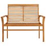 Garden Bench 112 cm Solid Teak Wood Image 2