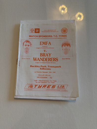 Opel League of Ireland. EMFA - Kilkenny. Match Programmes Bundle. 1980s. 19 in Total.