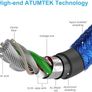 iPhone Charger Lead [Apple MFi Certified] 3M/10ft Lightning to USB Cable Nylon Braided Charging Wire Cord for iPhone 11, iPhone XR, iPhone XS Max, XS/X/8/7/6s/6/SE/iPad/iPod/AirPods - Blue Image 6