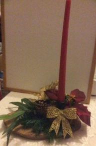 Christmas Candle Arrangement