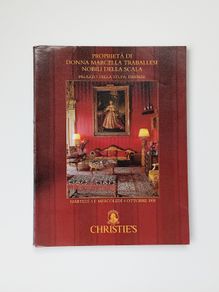 Vintage Christie's Auction Catalog Property Of Donna Marcella Traballesi Nobili Della Scala & Palazzo Della Stufa, Florence  October 1995  Paperback