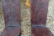 Vintage Interlocking Teak Chairs