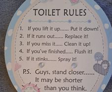 Funny Toilet Sign