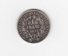 France, 1872, 83.5% Silver Coin (no 359)