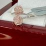 Gold 9K Rose Gold SGL Certified Natural Pink Diamond & White Diamond Image 6