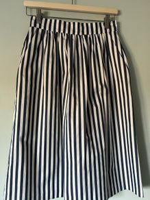 Lovely satin feel striped skirt