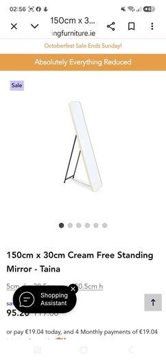 floor standing mirror