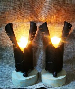 Pair of Candle Holders by Padraig O Murchu