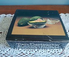 Dartington Crystal, Avocado, dishes, original boxed