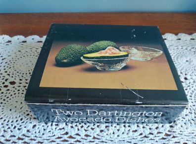 Dartington Crystal, Avocado, dishes, original boxed