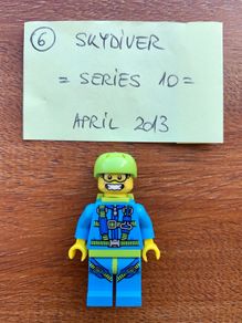 Lego minifigure Skydiver - Series 10 (2013)