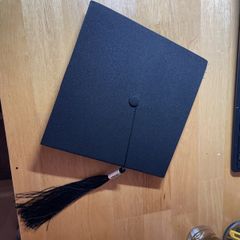 Graduation biretta black