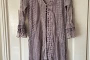 Elisa Cavaletti Long Lilac Cardigan - Size M
