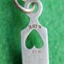 Vintage Sterling Silver 925 Welsh Daffodil Love Spoon Necklace, Heart Love Spoon Pendant Image 5