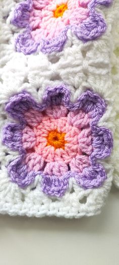 Handmade granny square baby cardigan