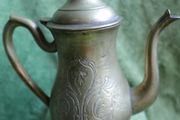 Vintage Old Antique brass tea pot  coffee pot Decorative