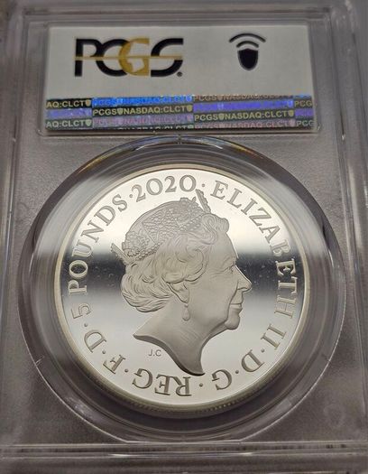 Great Britain 2020 Silver Proof 5 PCGS PR69DCAM Remembrance Day Lest We Forget