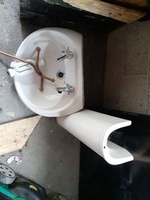Sink and pedestal
