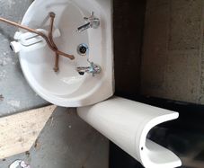 Sink and pedestal