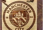 Manchester City Football Club Premiership Laser Engraved Gift Idea