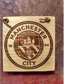 Manchester City Football Club Premiership Laser Engraved Gift Idea