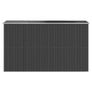 Garden Shed Anthracite 192x357x223 cm Galvanised Steel Image 4