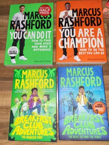 4 x Marcus Rashford Books 7E for all 4