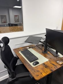 Office Clearance: 4 Standing Desk Setups + Bar Table & Stools