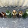 Antique Poison chemist pharmacy bottles set X6 Image 2