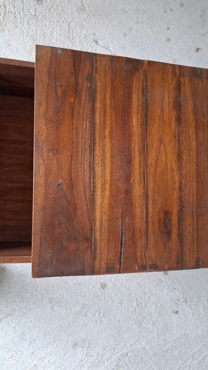 Solid Teak Vintage Style Bedside Drawers