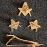 Masonic set, tie pin, lapel badge and cufflinks. Image 3