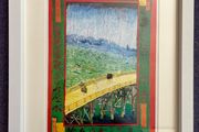 Vincent Van Gogh 'Bridge in the Rain' framed and mounted print