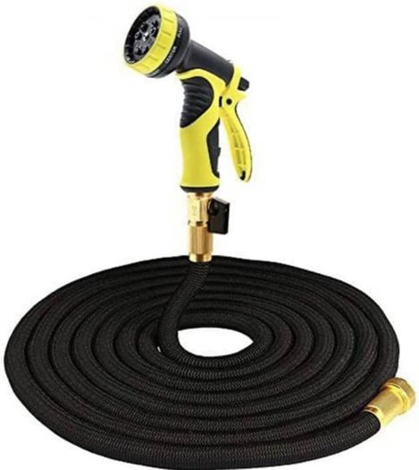 100FT, Expandable Garden Hose,Upgraded 10 Function Modes Water Spray Gun, Expanding Hose Pipe,Water Hose Pipe 3/4" & 1/2" Solid Brass Connectors,No-Kink Flexible Hose Pipe (FREE POSTAGE)