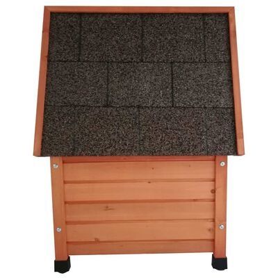 Pet Outdoor Cat House 57x45x43 cm Wood Brown