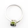 Peridot and Spinel 925 Silver Ring Image 4