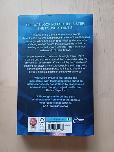 Neptune's Brood by Charles Stross (Science Fiction Paperback 2014)