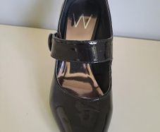 Black Patent High Heel Shoes Size 4