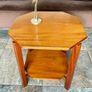 Unique 1950s Mid Century Solid Teak Side Occasional or Small Coffee table Image 6