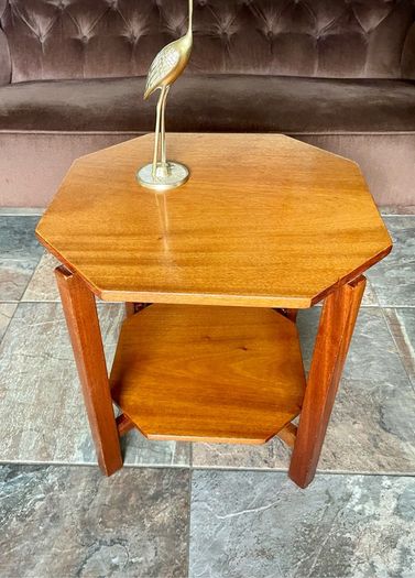Unique 1950s Mid Century Solid Teak Side Occasional or Small Coffee table