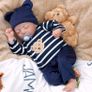Reborn Babies - 17 Inches Handmade Lifelike Baby Dolls Boy Soft Cloth Body with Feeding Kit, Like a Real Baby (FREE POSTAGE) Image 3
