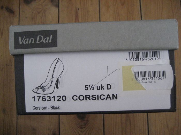 Van Dal Black Peep toes.