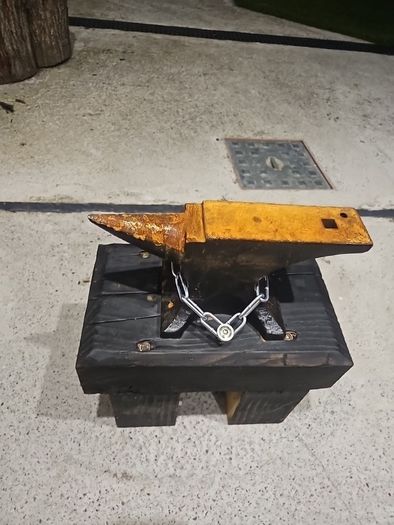 anvil on stand